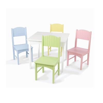 China Modern high quality study table chair set kids children table and chair set children tables for sale