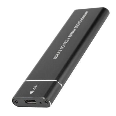 China USB 3.1 Aluminum Type-C To M.2 M Key NVMe SSD Box Solid State Drive Case 10Gbps External High Speed ​​Hard Drive Disk Enclosure for sale