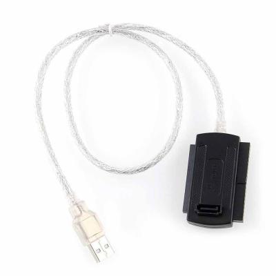 China Plastic USB 2.0 To Serial ATA SATA/IDE HDD SSD Adapter Converter Cable For Universal 2.5 Inch 3.5 Inch Hard Drive Disk for sale