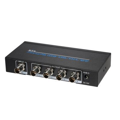 China 3G/HD/SD-SDI Camera Splitter 1x4 Distribution 1 Input 4 Output Support HD-SDI SD-SDI 3G-SDI Signals For Projector Monitor Camera for sale