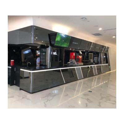 China Durable Commercial Use Outdoor Solid Acrylic Mall Bar Counter for sale