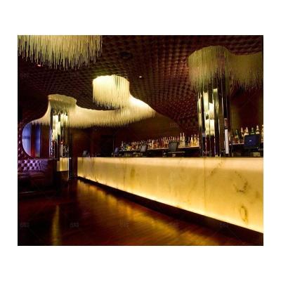 China Durable Modernism Hotel Lobby Counter Design Furniture Nightclub Led Bar Counter for sale