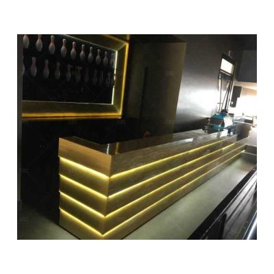 China Durable Creative Rolling Club Hotel Illuminated Led Bar Counter Design for sale