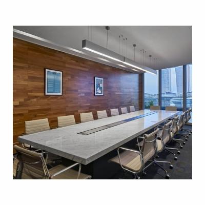 China Modern Hotel Conference Room Desk With Chairs Office Modern Quartz Stone Corian Marble Top Glossy White Conference Desk With Chairs for sale