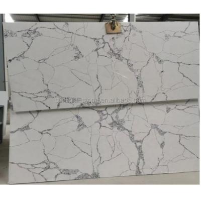 China Countertop Modern Artificial Quartz Calacatta Products Factory Direct Selling Stone Slab for sale