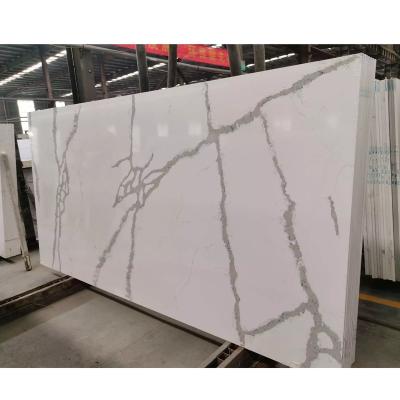 China Calacatta Modern Classic Bookmatched Calacatta Quartz Slabs Engineered Stone Kichen And Vanity Countertops for sale