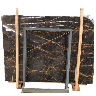 China Indoor Black St Laurent Marble , Gold Vein St Laurent Marble Laurent Brown Nero Saint Marble for sale