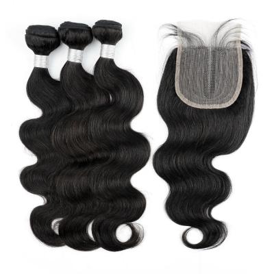 China Wholesale Brazilian Hair Weave Vendors 100% Virgin Hair Brazilian Virgin Hair Grade 9A Body Wave Brazilian Hair Extension Bundles With Closure en venta