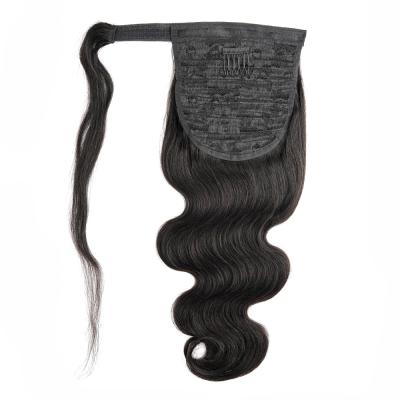 China 100% Natural Color Body Wave Ponytail Ponytail Hair Extension Hair Kisshair Wholesale Price zu verkaufen