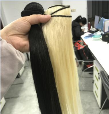 China Silky Straight Wave Raw Hair Can Bleach 613 Virgin Cuticle Aligned Hair Raw Indian Hair Vendor en venta