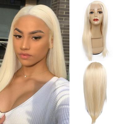 China Factory Price Silky Straight 13*4 Swiss Lace Frontal Wave Wig Pre Plucked Brazilian Hair Wig With Color Women Hair 100% Lace Front Wig for sale