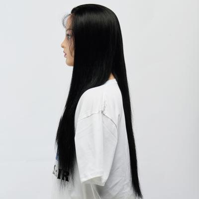 China Long Silky Straight Wave Cambodian Full Lace Wig Te koop