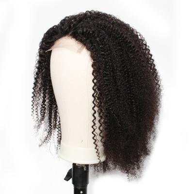 China Kinky Curly 18 20 Raw Unprocessed 22 24 Inch Indian Virgin Hair Hd Lace Frontal Human Hair Transparent Pre Plucked Curly Wigs zu verkaufen