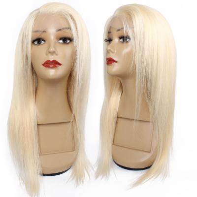 China HD 613 Straight Transparent Blonde Hair Full Half Lace Wig Lace Front Human Hair Wig Blonde 613 Hd Lace Front Bob Wig Headband en venta