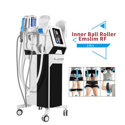 China Hot Product Anti-Puffiness Lose Weight Emslim Electric Muscle Stimulation Body Sculpting Face Inner Rejuvenation Roller Ball Fat Burning Device for sale