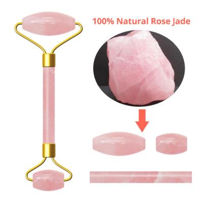 China Whitening Amazon Success Massager Amethyst Gua Sha Anti Aging Rose Quartz Roller For Face Tool Lift Beauty Slimming Pijat Jade Roller for sale