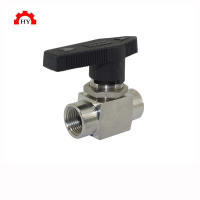 China Stainless Steel 6000PSI Mini Ball Instrument 1PC General Stem Stainless Steel Ball Valve High Pressure Valve for sale