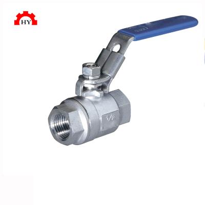 China CF8/CF8m Stainless Steel General Valve Manual Ball Valve 2PC Size 1/4