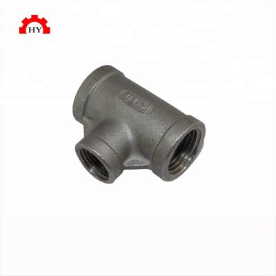 China Fashional Type 150psi Casting Pipe Fittings Molding Tee 1/4