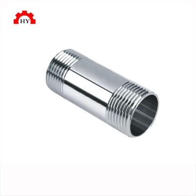 China High Quality Double Thread 304 Stainless Steel Pipe Threading Machine Double Nipple 1/8