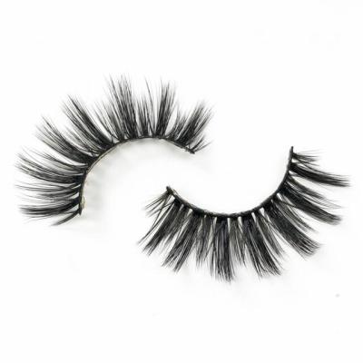 China The False 3D Mink Eyelash New Self-Adhesive Individual unique natural soft fashion whips silk 3d eyelashes for sale