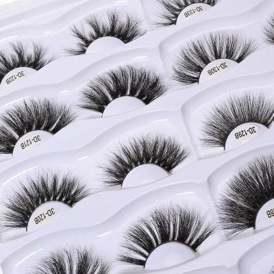 China Natural Soft Eyelash False Eyelashes Wholesale Natural Look Fluffy Mink Fur Lashes Customized Packaging Box 100% 3D Mink Eyelashes Vendor for sale