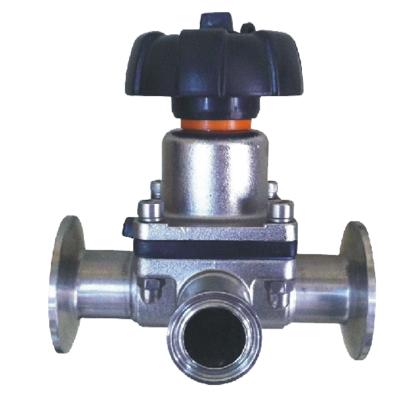 China SGM3 Series 3/2way General Sanitary Manual Diaphragm Valve for sale