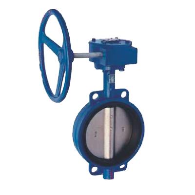 China DF810-W Series Wafer Center Soft Sealing Center Lined General Type Worm Wheel Valve for sale