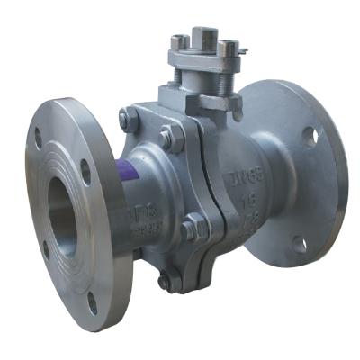 China General Q42 Series Two Piece Carbon Steel , Stainless Steel Flange Ball Valve for sale