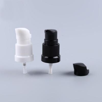 China Pilfer-proof Black And White Cosmetic Oil Pump 18 Essential Oil Bottle Closure Dispenser Pump 415 Black And White for sale