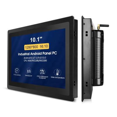 China Industrial Automation Touchthink Industrial Panel PC 10.1 Inch Android 60 Touch Screen Industrial Panel PC for Building Smart Video Intercom for sale