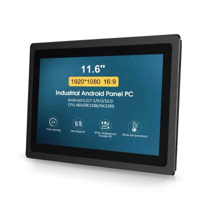 China Industrial Automation Touchthink Panel PC 11.6 inch 116inch Android Hmi Touch Screen Computer Panel PC For Campus Digital Classroom Smart Card for sale