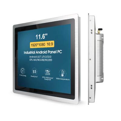 China Touchthink 11.6 inch A64, RK3288, RK3399 Android Wall Mount Panel Capacitive Touchscreen Touch Screen Computer With RJ45 for sale