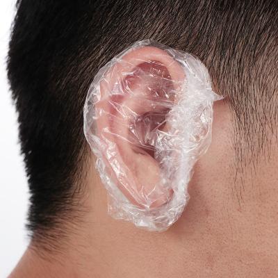 China Stocked Dye Hats Barber Tools Salon Accessories Ear Muffs Shield Ear Protector Ear Cover Bath Waterproof Disposable Shower Hair for sale