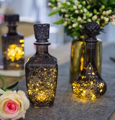 China Pretty New Modern Style Factory Price Hotel Decoration Glass Bottle Shape Light for sale