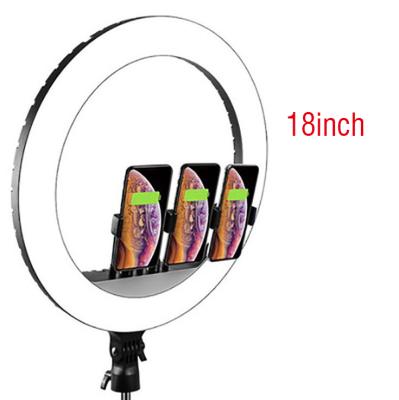 China Youtobe Live/Comestic hot sellingHQ-18N 10 12 14 18inch Led Ring Light With Stand Circle Selfie Led Photographic Ring Light For Youtube Live Broadcast for sale