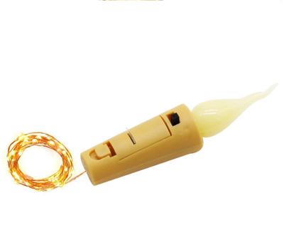 China Copper Led Cork Flexible Copper Wire Chain LED Wine Bottle Battery Powered Light Pretty New String Decor Home Flameless Button for sale