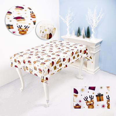 China Disposable PVC Table Cloth Christmas Decorations New for sale