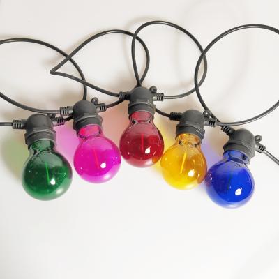 China Pretty new CLASSIC A60 edison bulbs high quality string light colorful led party decoration light for indoor and outdoor decoration for sale