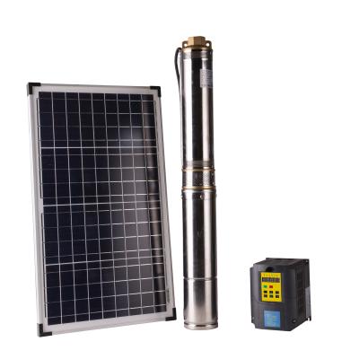 China DC solar power home brushless submersible water pump for agriculture irrigation centrifugal pump for sale