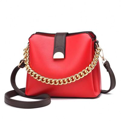 China 2021 fashion women shoulder bags handbags solid color leather cross - body bags for women female handbag for sale