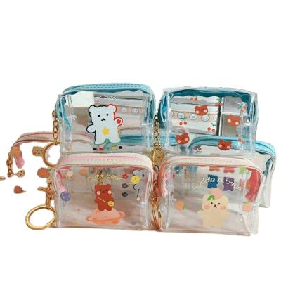 China The Other New 2021 Innovative PVC Daily Clear Cute Bag For Girls Waterproof Portable Jelly Clear Coin Purses for sale