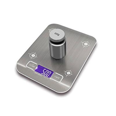 China With Tray Wholesale 5kg 10kg Scale Waterproof Custom Food Stainless Steel Electronic Kitchen Scale for sale