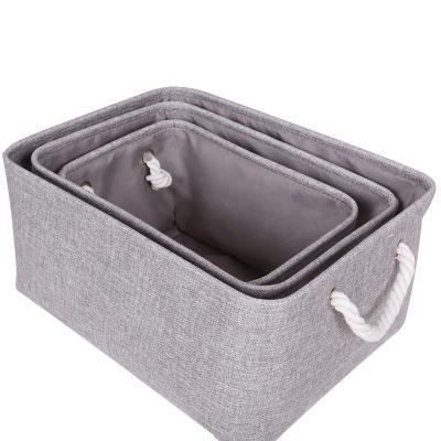 China Citylife Toy Kids Household Organization Baskets Hot Selling Viable Wholesale Cloth Storage Bin Folding Basket for sale