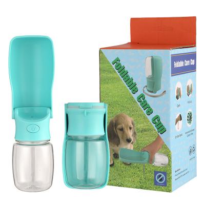 China Factory Wholesale Viable Food Grade Leak Proof Portable Outdoor Dog Water Bottle Collapsible Pet Drink Bottle for sale