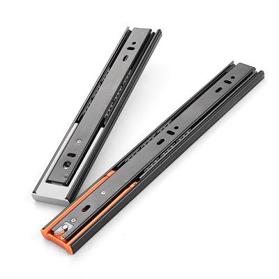 China 3 Fold+Full Telescopic Extension Slide Push To Open Soft Close Open Touch Ball Bearing Drawer Slide Drawer Slide for sale