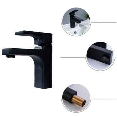 China Metered Taps Bathroom Water Basin Use Long Neck Matte Black Chrome Chrome Mixer Tap Long Tap for sale