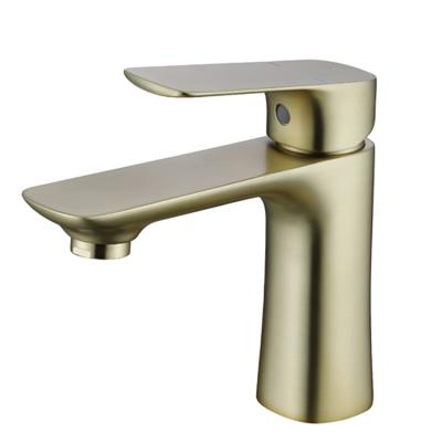 China Lead Free Faucets Homevacious Gold Bathroom Faucet Single Handle Bath Toilet Sink Basin Toilet Mixer Faucet Brass Metered Supply Commercial for sale