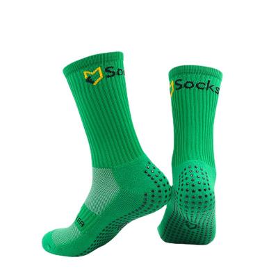 China Anti-Bacterial Manufacturer Anti Slip Mid-Calf High Football Socks, Non Slip Soccer Basketball Hockey Sports Grip Pads Socks zu verkaufen