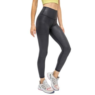 중국 Breathable In Running Quick Dry Pants Plus Size Black Leather Leggings Women Workout Yoga Gaiters Gym Leggings Yoga Pants 판매용